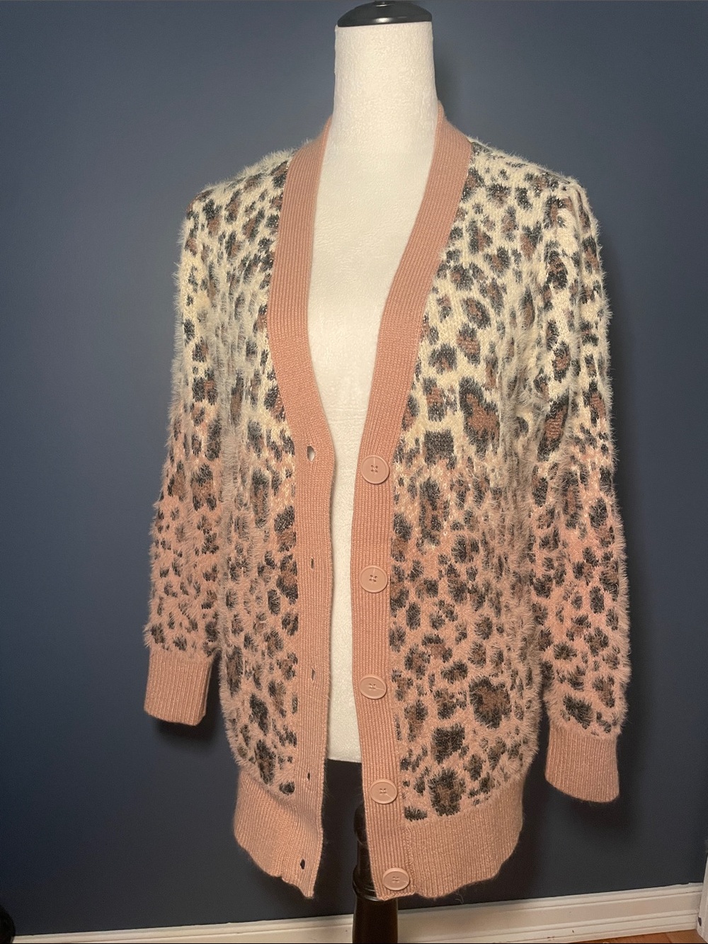 Ombré Leopard Cardigan